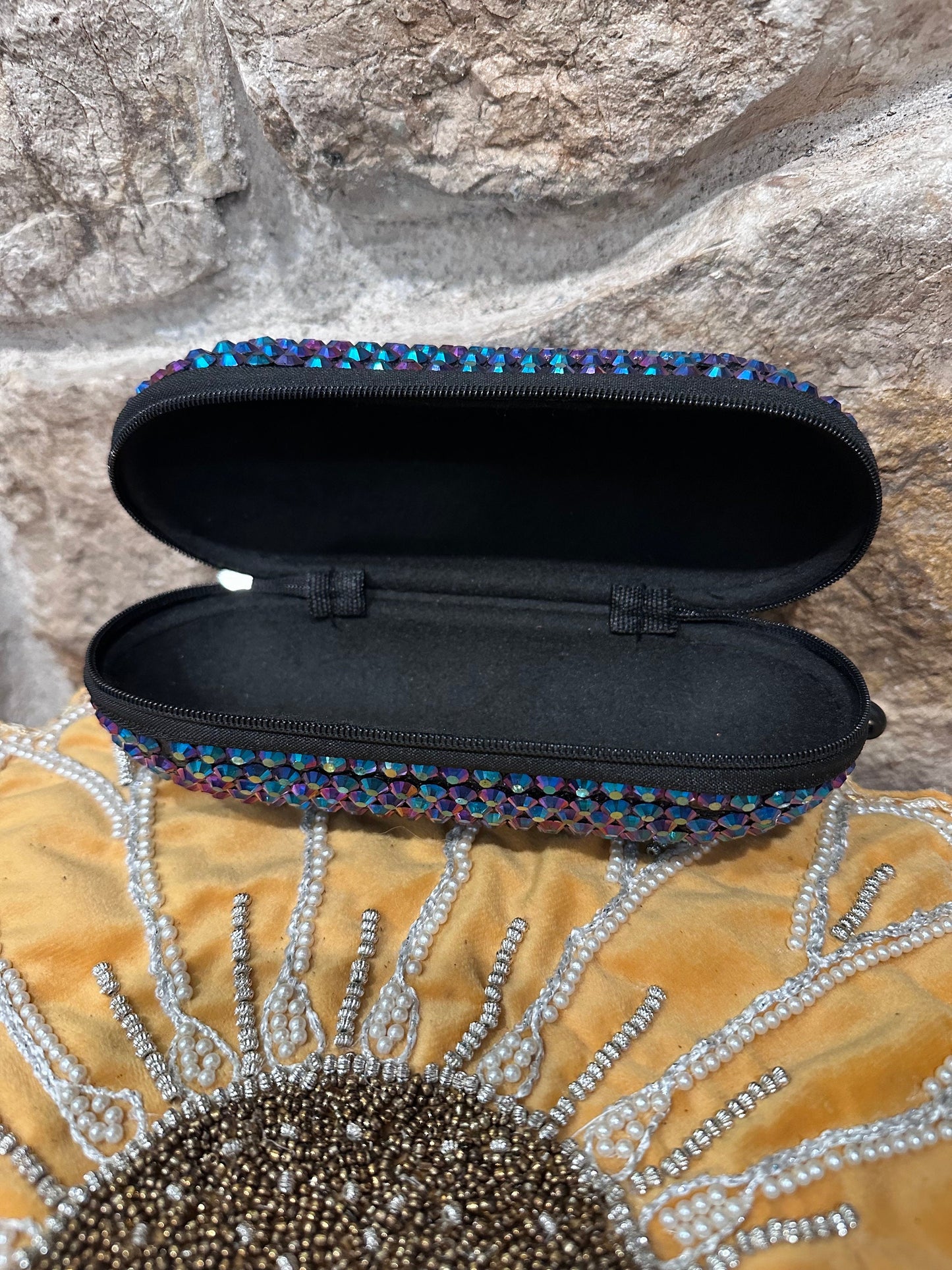 Embellished Sunglass Case