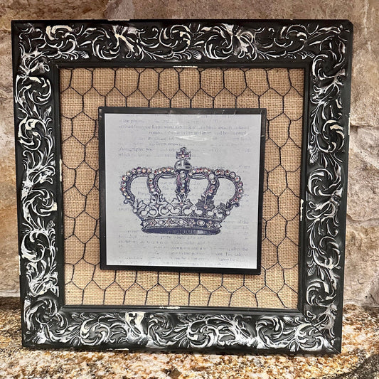Framed Crown Picture
